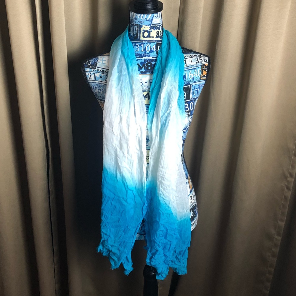 Vivante by VSA Two Tone Sheer Long Scarf